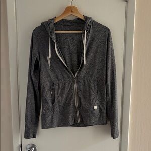 Vuori Grey Zip-Up Hoodie - S